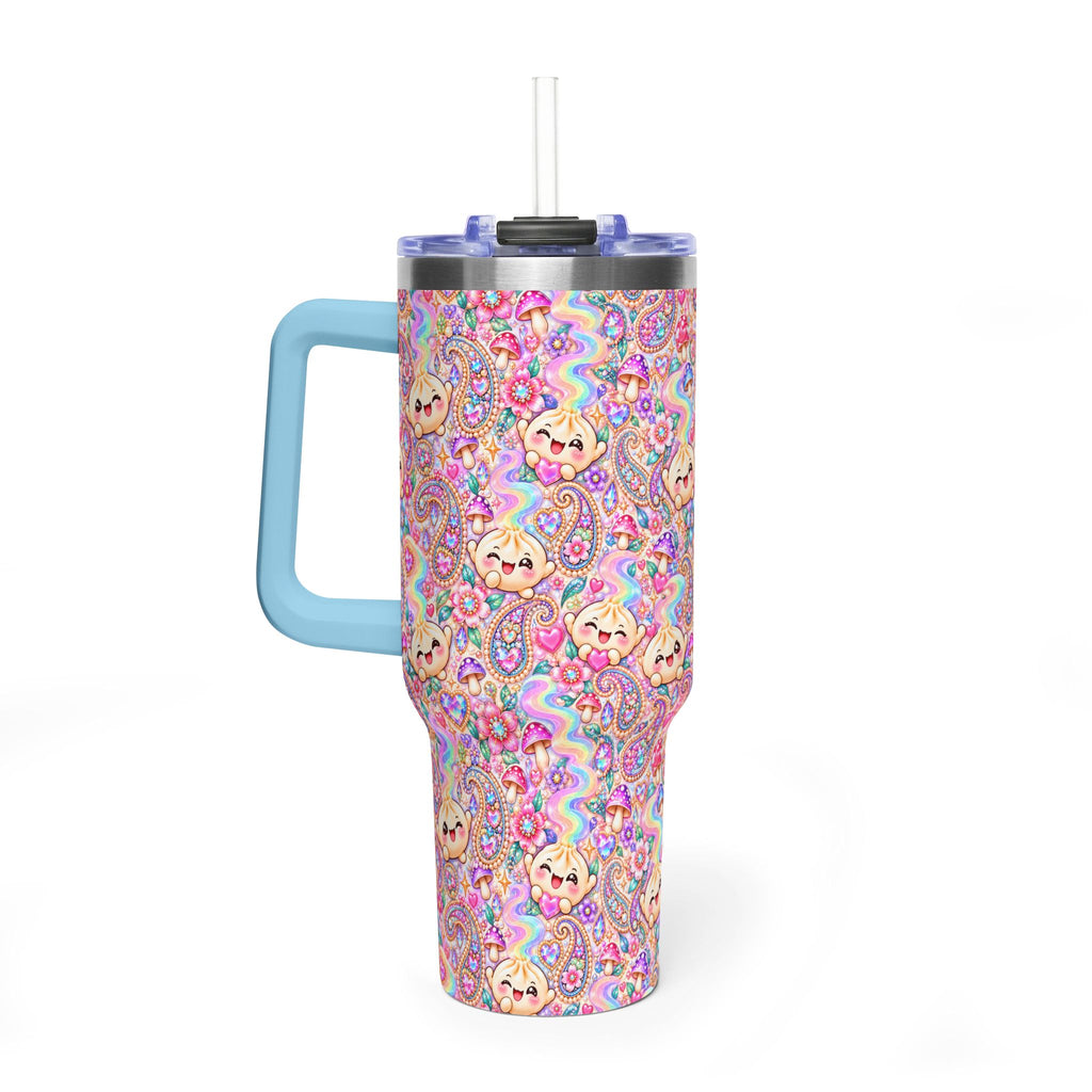 Wanton Dimsum Buns 40oz Rainbow Dumpling Tumbler — Insulated Travel Cup