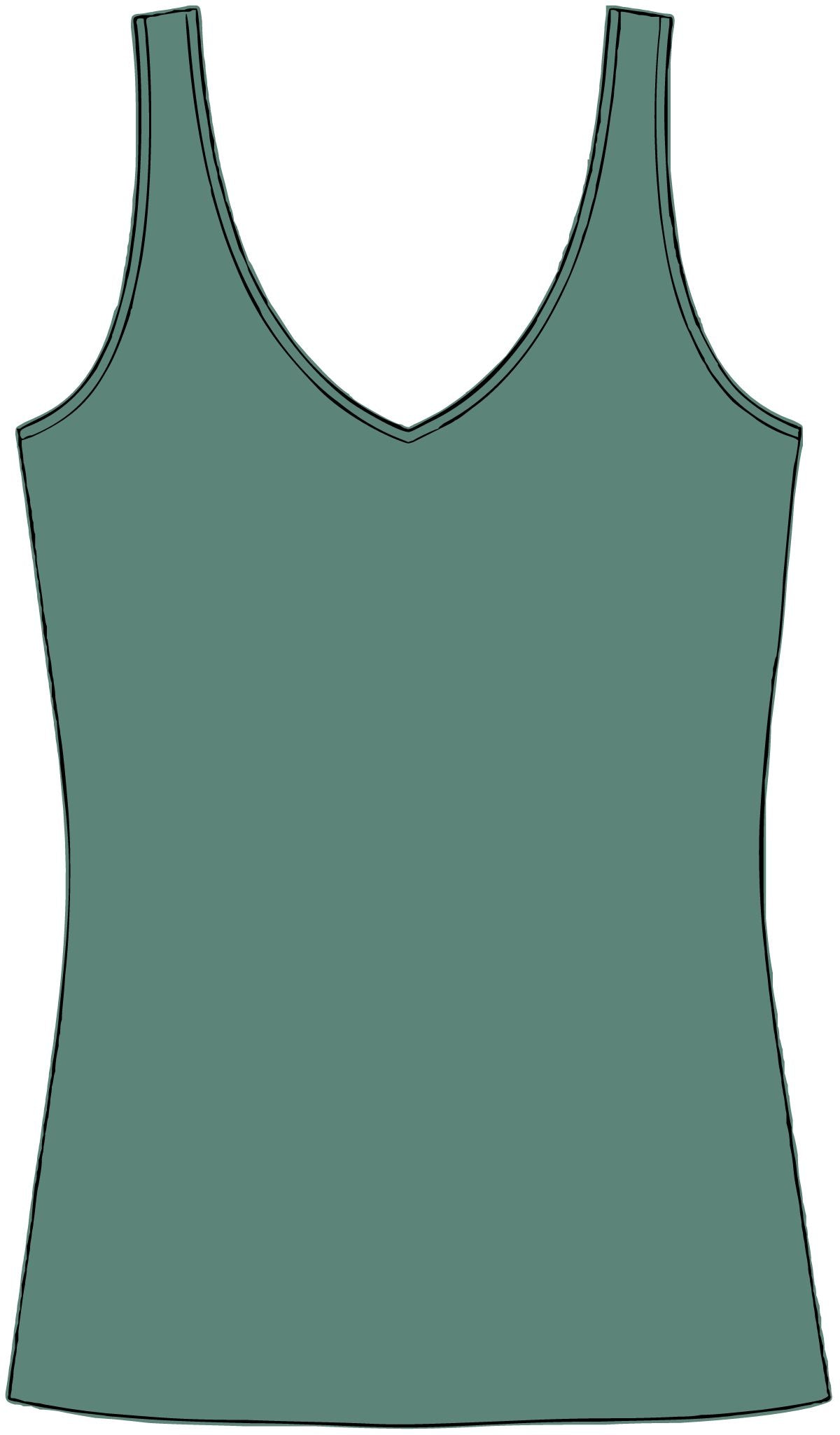 Dimsum Queen V-Neck Tank Top — Kawaii Dumpling Graphic