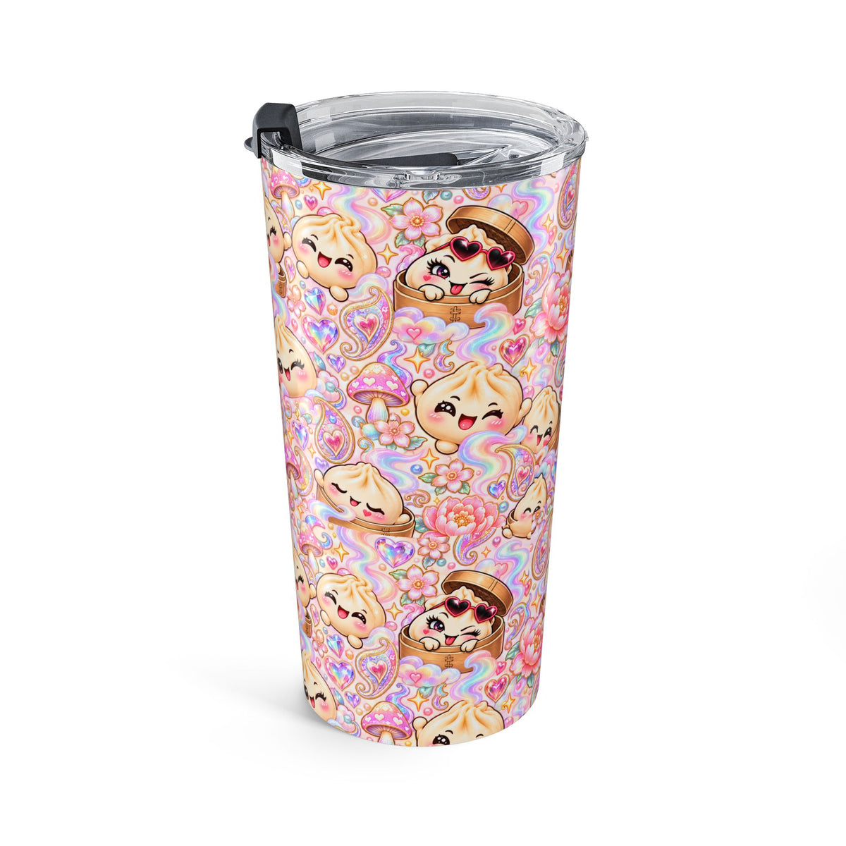 Rainbow Dumpling 20oz Tumbler — Kawaii Pastel Travel Cup