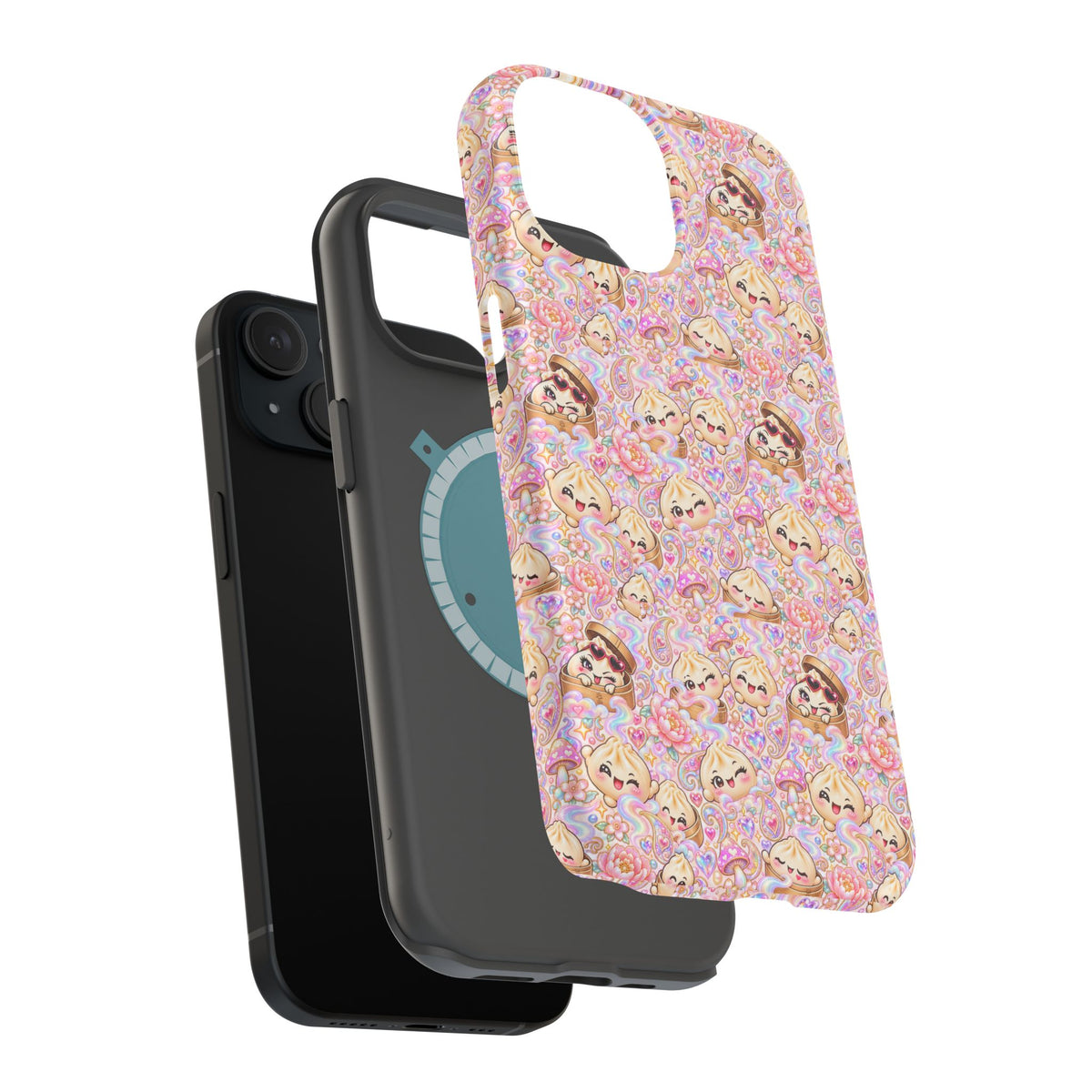 Wanton Dimsum Buns Magnetic Phone Case — Pastel Kawaii Dumplings