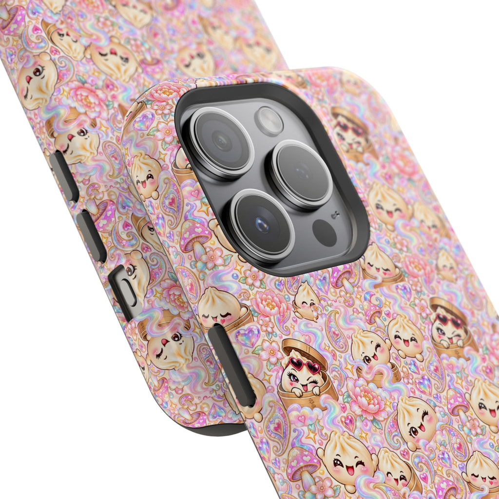 Wanton Dimsum Buns Magnetic Phone Case — Pastel Kawaii Dumplings