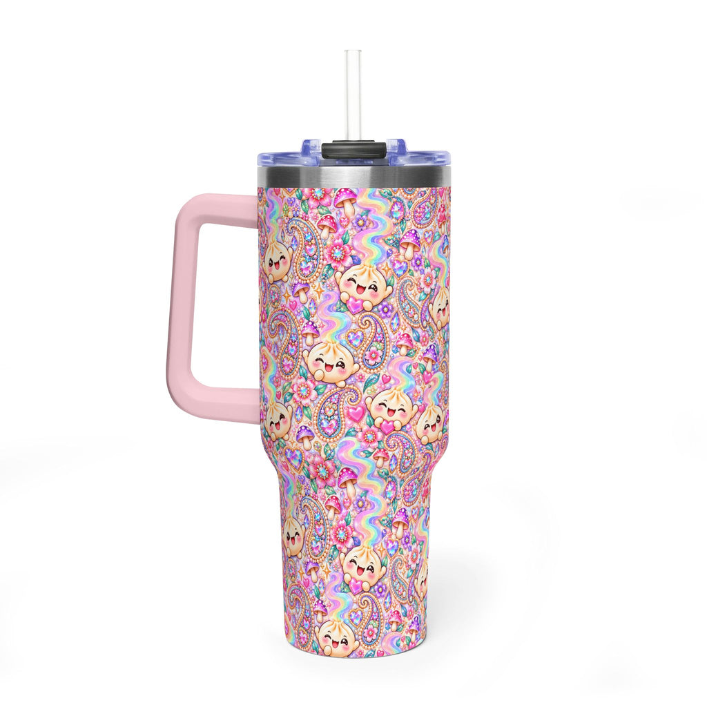 Wanton Dimsum Buns 40oz Rainbow Dumpling Tumbler — Insulated Travel Cup