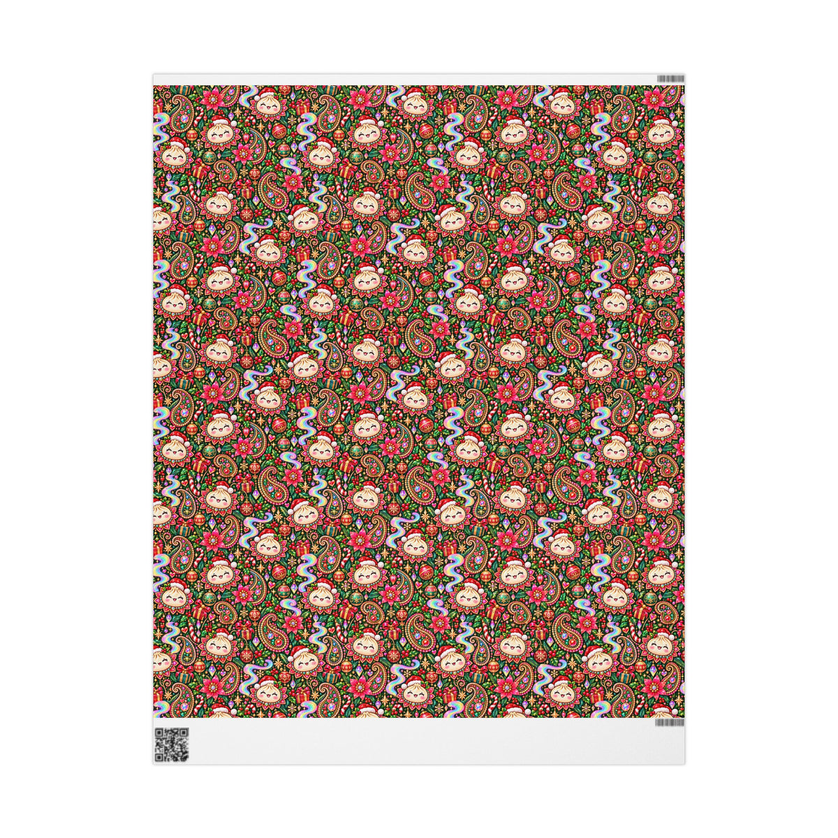 Merry Bunsmas Christmas Wrapping Paper — Psychedelic Dumpling Gift Wrap