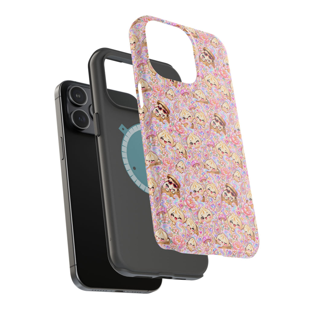 Wanton Dimsum Buns Magnetic Phone Case — Pastel Kawaii Dumplings