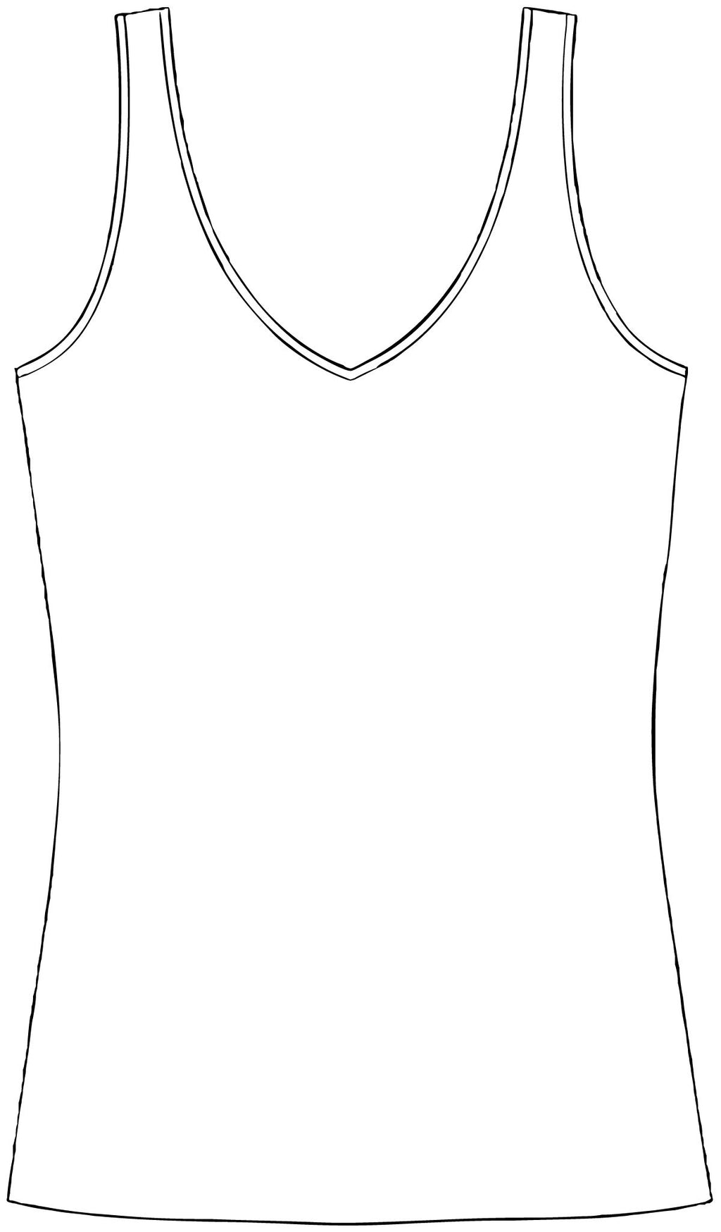 Dimsum Queen V-Neck Tank Top — Kawaii Dumpling Graphic