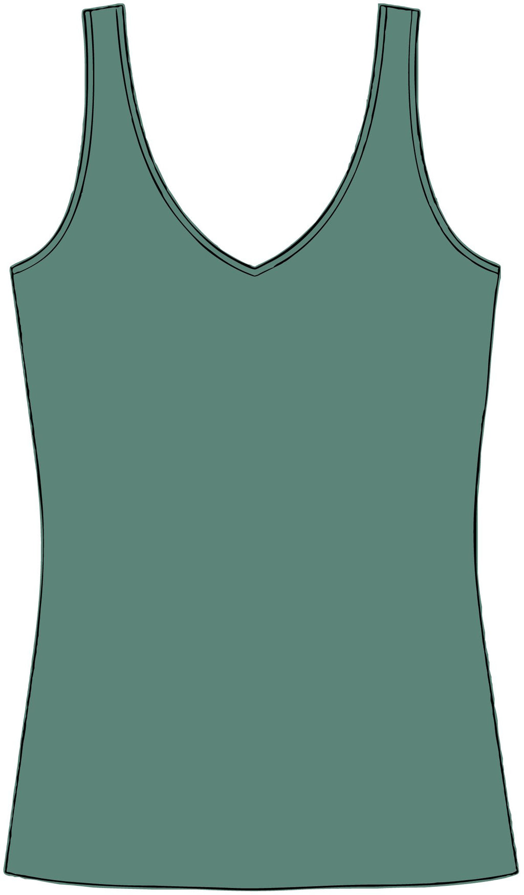 Dimsum Queen V-Neck Tank Top — Kawaii Dumpling Graphic