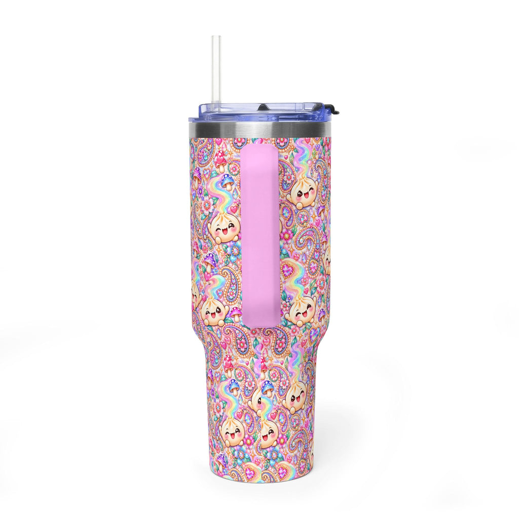 Wanton Dimsum Buns 40oz Rainbow Dumpling Tumbler — Insulated Travel Cup