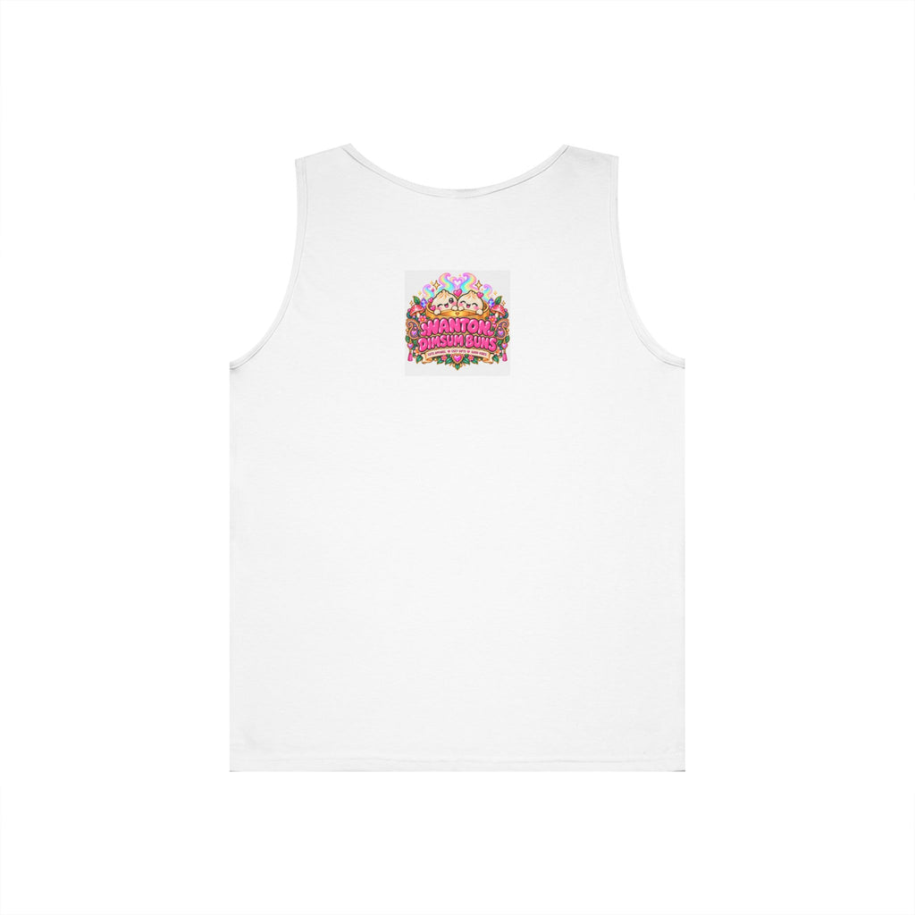 Dim Sum Dude Tank Top — Cute Cartoon Dumpling Graphic Tank