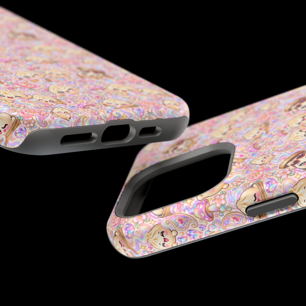 Wanton Dimsum Buns Magnetic Phone Case — Pastel Kawaii Dumplings