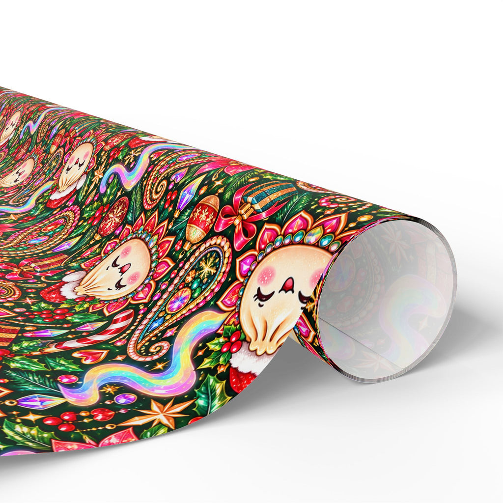 Merry Bunsmas Christmas Wrapping Paper — Psychedelic Dumpling Gift Wrap