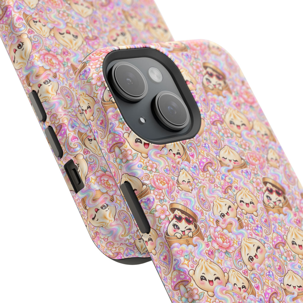 Wanton Dimsum Buns Magnetic Phone Case — Pastel Kawaii Dumplings