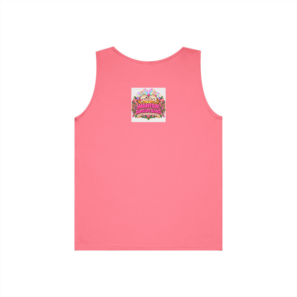 Dim Sum Dude Tank Top — Cute Cartoon Dumpling Graphic Tank