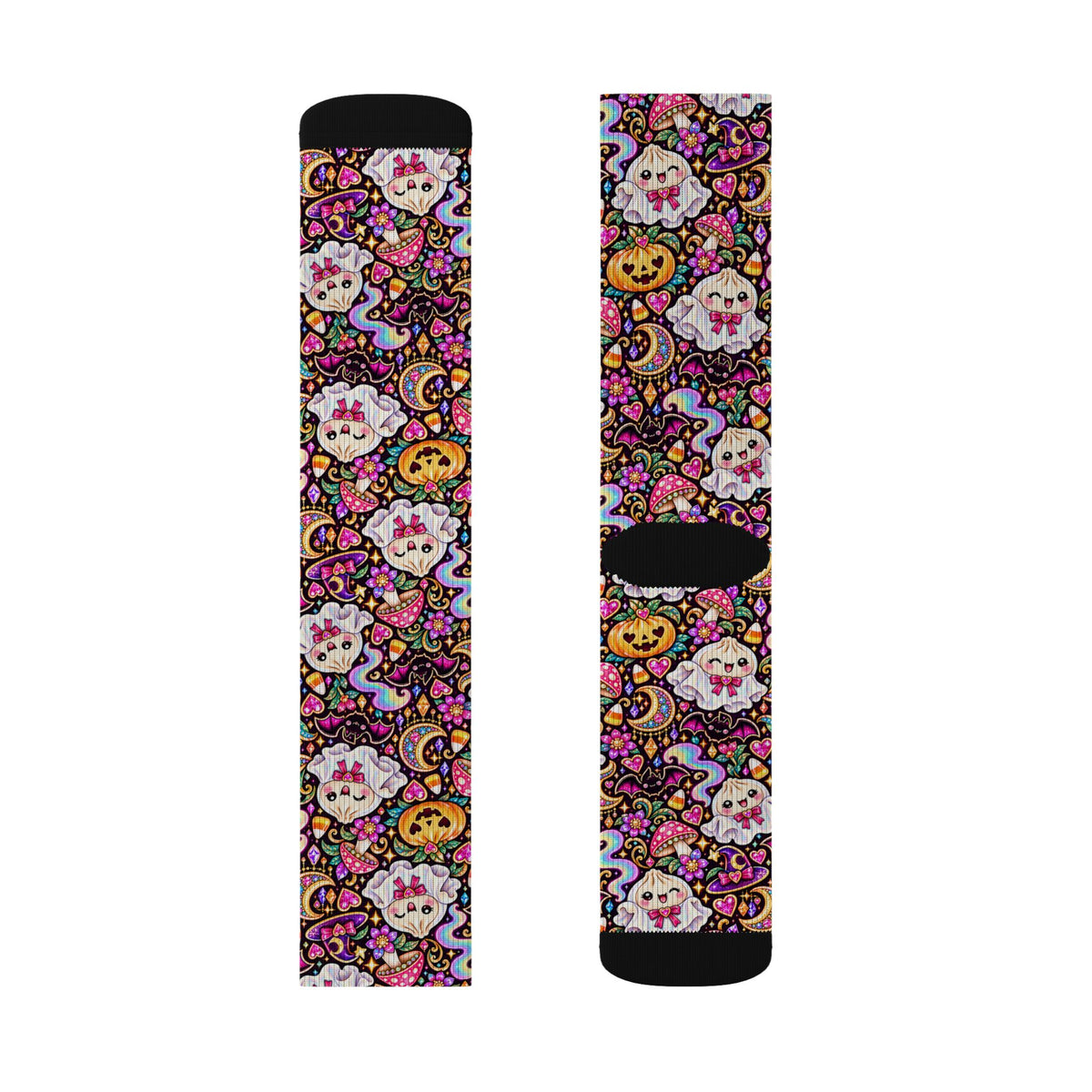 Spooky Buns Day of the Dead Crew Socks — Sugar Skull Dumplings