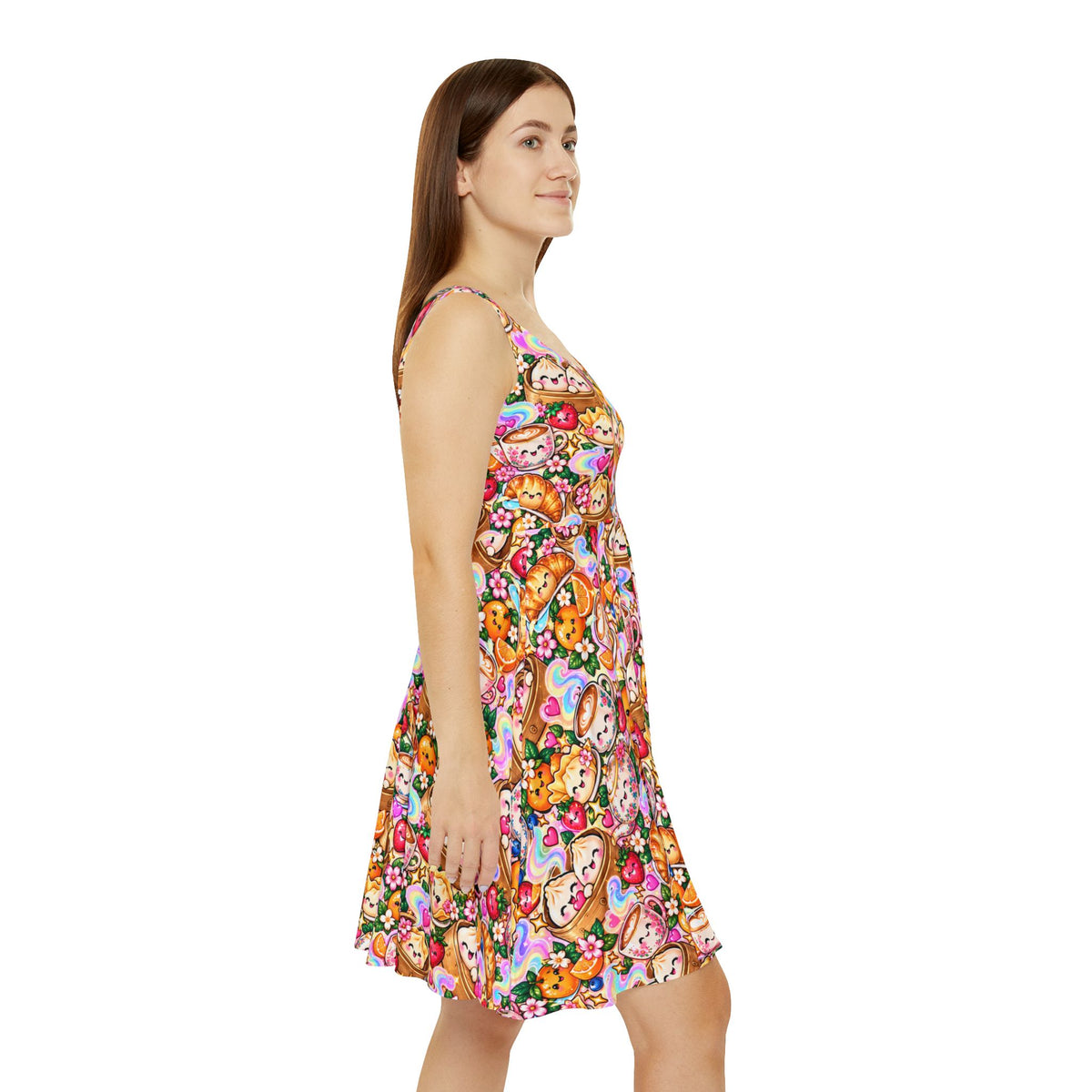 Sweet Dimsum Dreams Skater Dress — Kawaii Dessert Dumplings