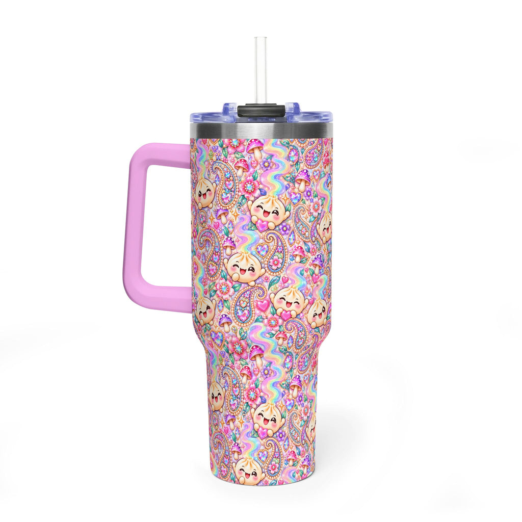 Wanton Dimsum Buns 40oz Rainbow Dumpling Tumbler — Insulated Travel Cup