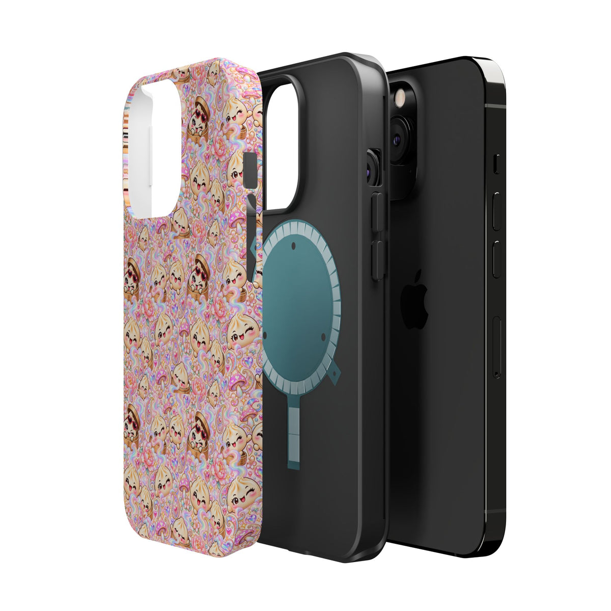 Wanton Dimsum Buns Magnetic Phone Case — Pastel Kawaii Dumplings
