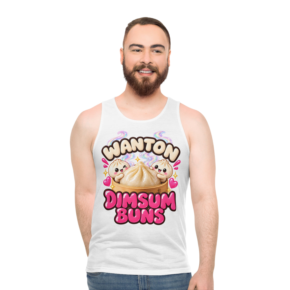 Wanton Dimsum Buns Festival Tank Top — Kawaii Dumpling Graphic