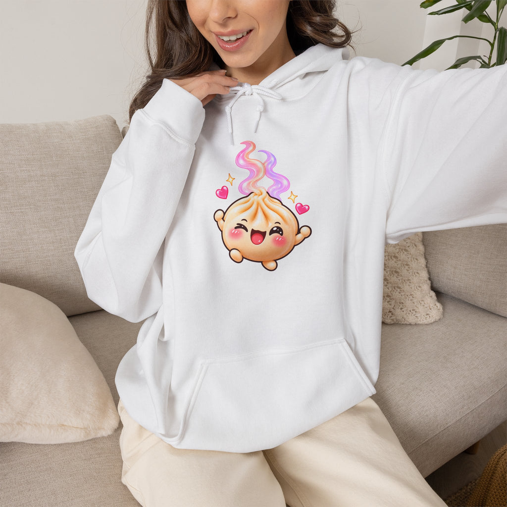 Dim Sum Buns Hoodie — Cute Wanton & Dimsum Graphic Pullover