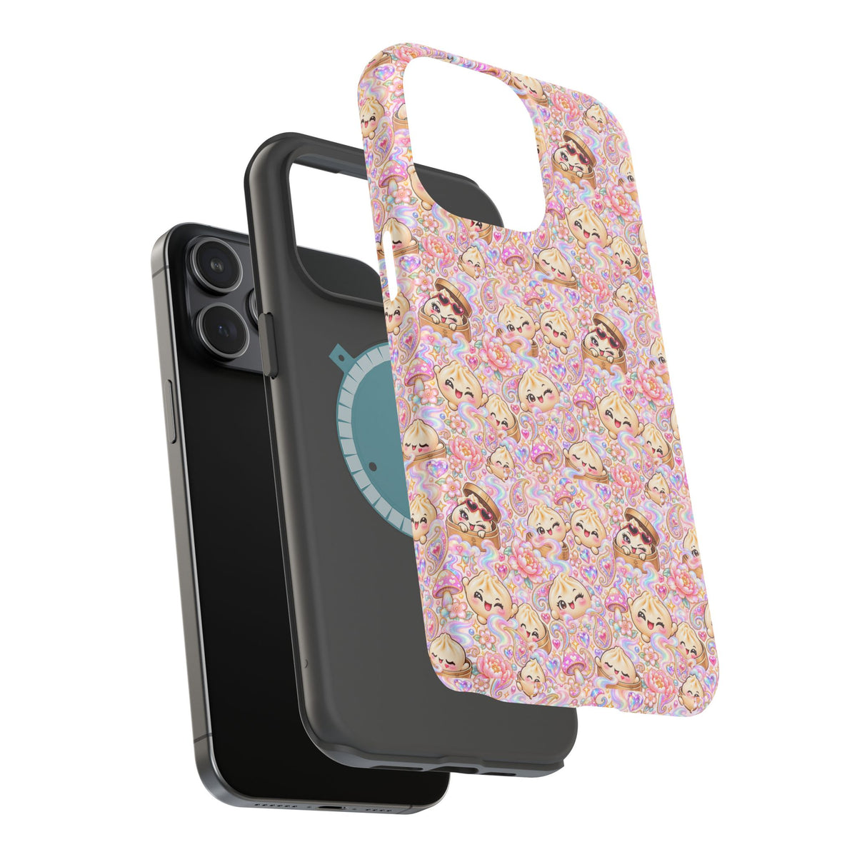 Wanton Dimsum Buns Magnetic Phone Case — Pastel Kawaii Dumplings