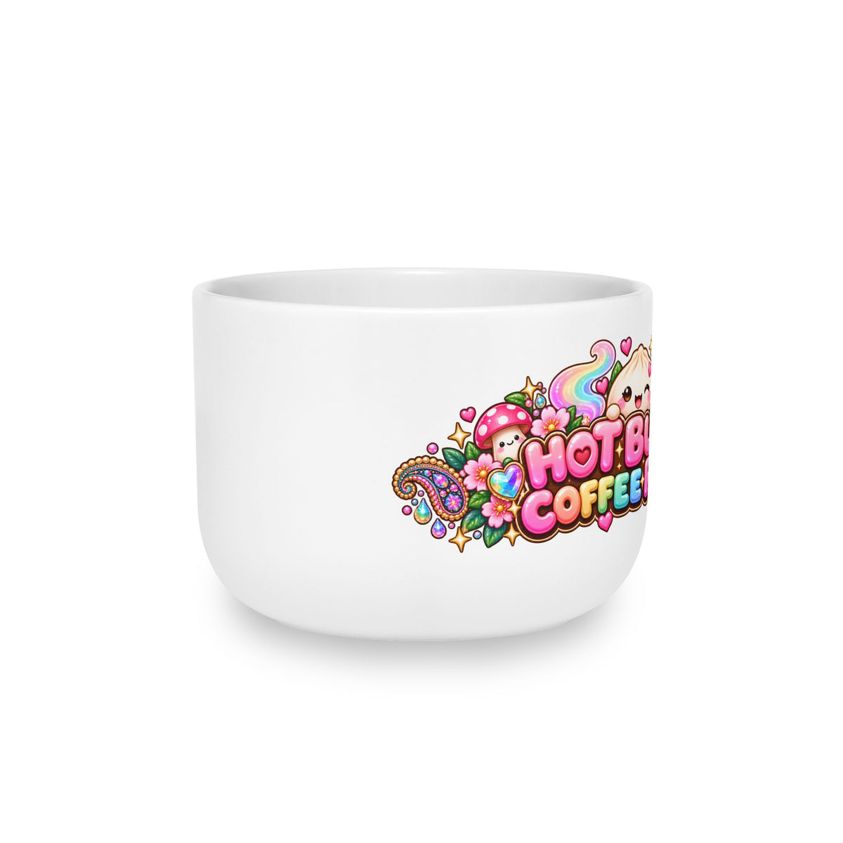 Hot Buns & Coffee Runs 25oz Latte Mug — Kawaii Dumpling Coffee Cup