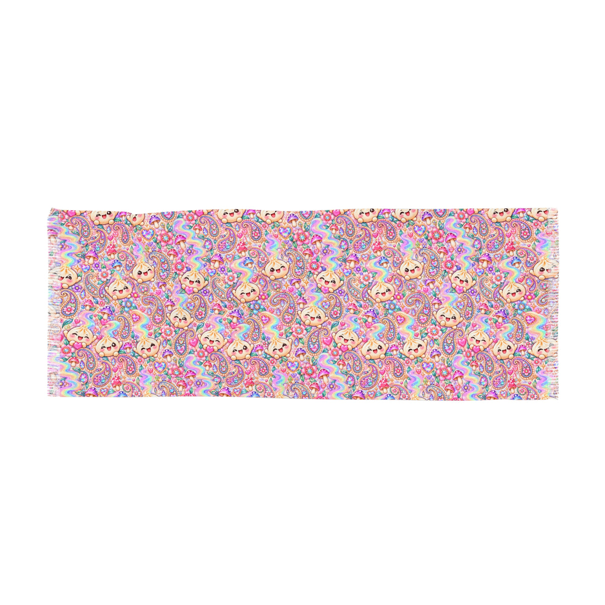 Dimsum Dream Light Scarf — Pastel Kawaii Festival Wrap