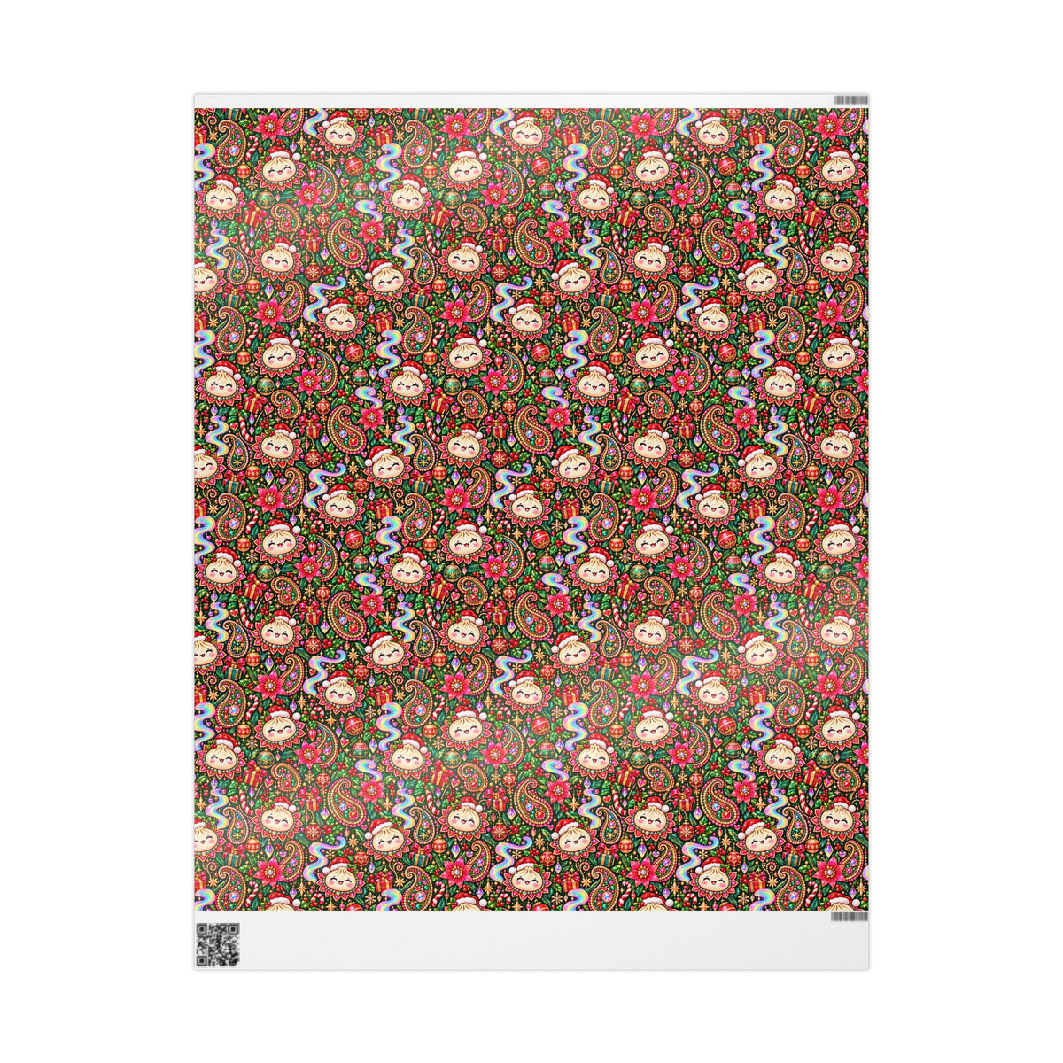 Merry Bunsmas Christmas Wrapping Paper — Psychedelic Dumpling Gift Wrap