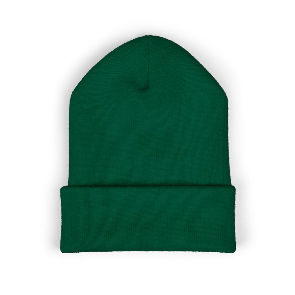 Embroidered Floral 'Love' Cuffed Beanie "Spread More Good Vibes"
