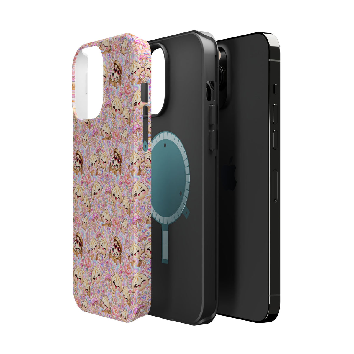 Wanton Dimsum Buns Magnetic Phone Case — Pastel Kawaii Dumplings