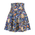 Eight Cozy Nights Hanukkah Skater Skirt — Dumpling, Menorah & Dreidel Print