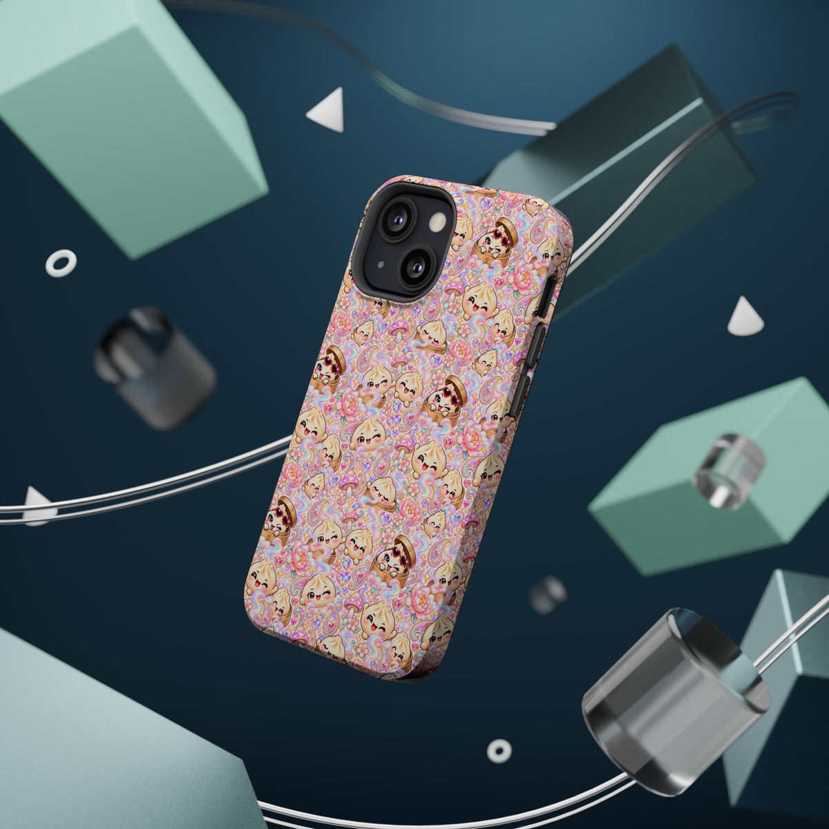 Wanton Dimsum Buns Magnetic Phone Case — Pastel Kawaii Dumplings