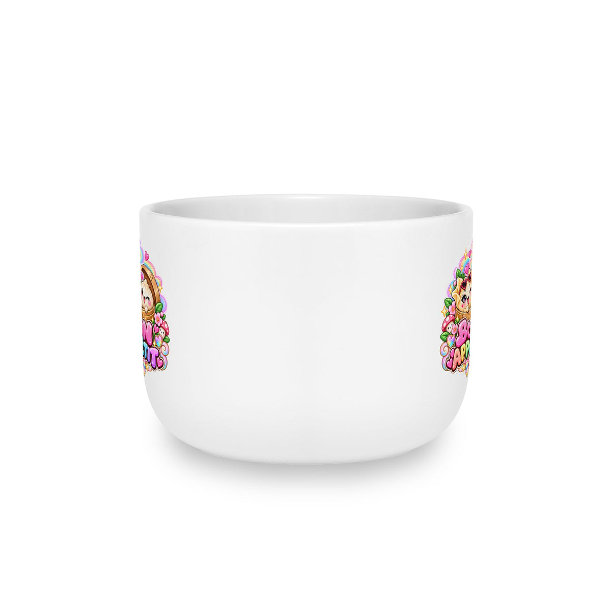 Floral Wanton Dimsum Buns 25oz Latte Mug